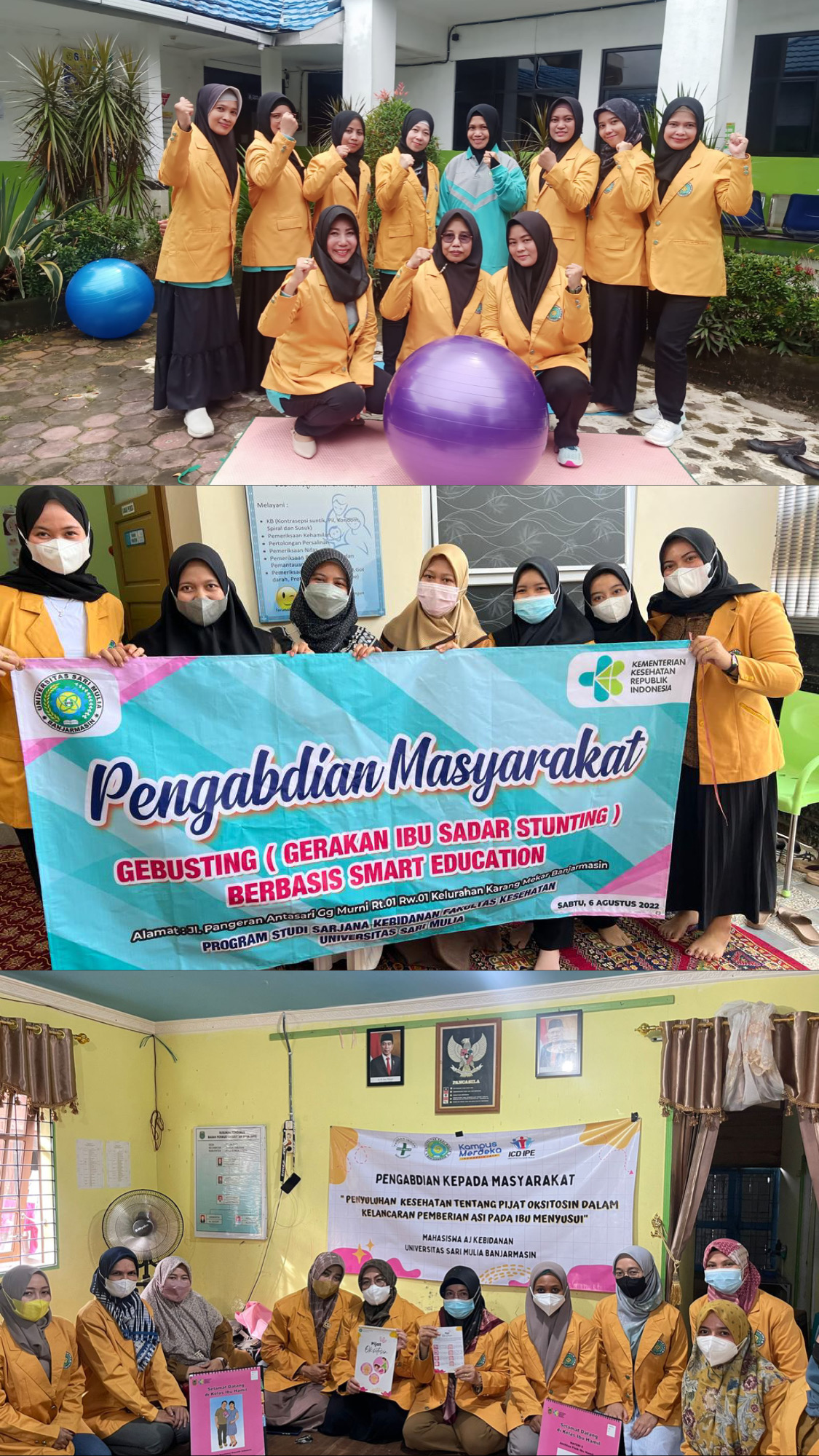 Mahasiswa Alih Jenjang Sarjana Kebidanan Melaksanakan Pengabdian Masyarakat Diberbagai Wilayah Kalimantan Selatan
