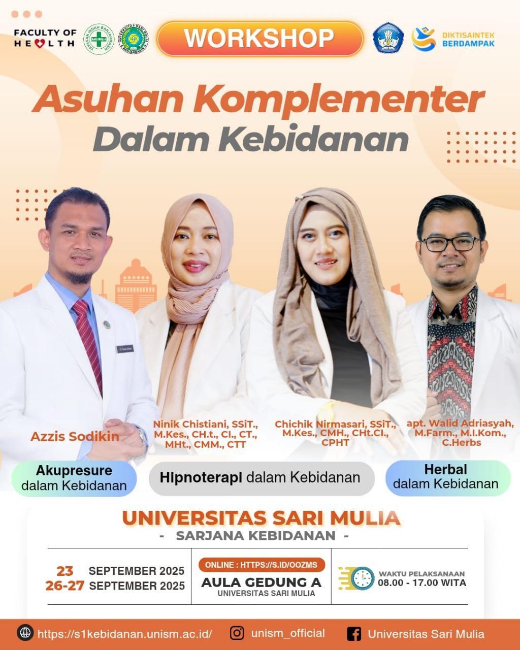 Tingkatkan Kompetensi Klinis, Prodi Sarjana Kebidanan UNISM Sukses Gelar Workshop “Asuhan Komplementer Dalam Kebidanan”